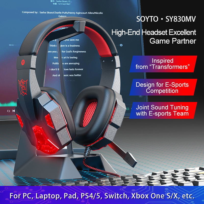 Gaming Headset With Mic Rgb - Игровая гарнитура 7.1 с объемным звуком