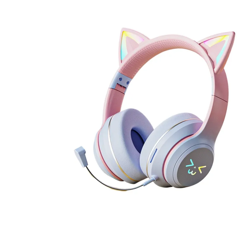 Cat Ear Bluetooth Headset Led - Беспроводные Bluetooth-наушники с кошачьими ушками, светящаяся