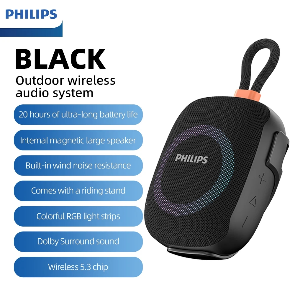 Portable Bluetooth Speaker Waterproof Ipx7 - Bluetooth-динамик Philips TAS1150/TAS1160, срок службы батареи