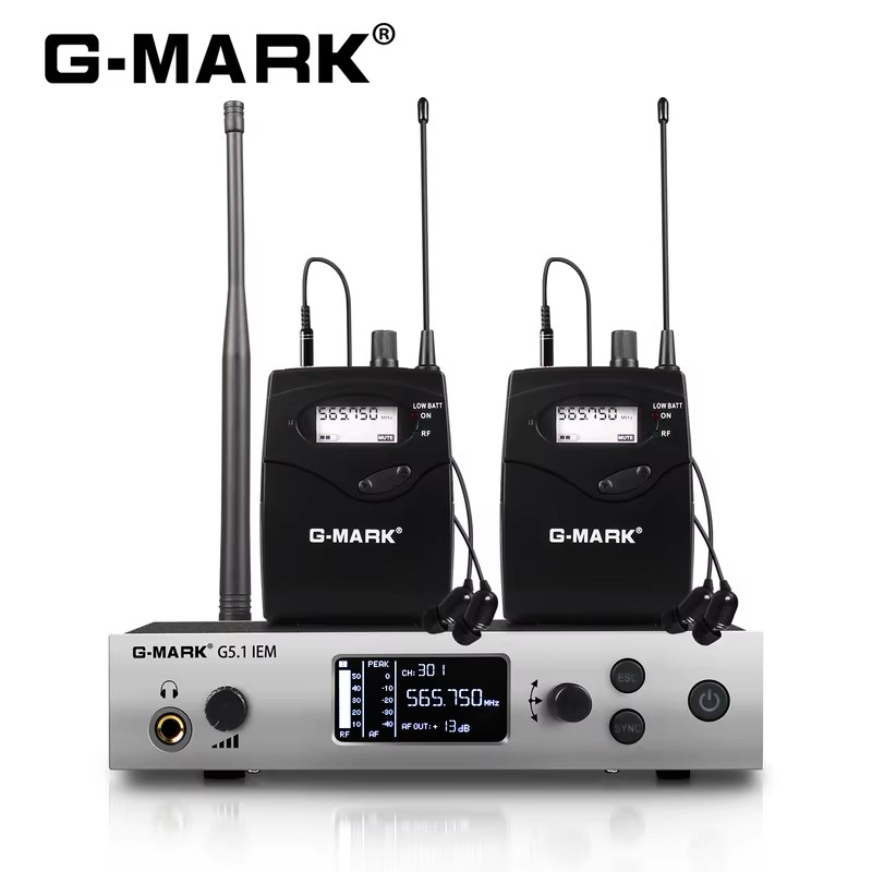 In Ear Monitors For Singers - G-MARK G5.1IEM UHF Беспроводная система внутриканальных