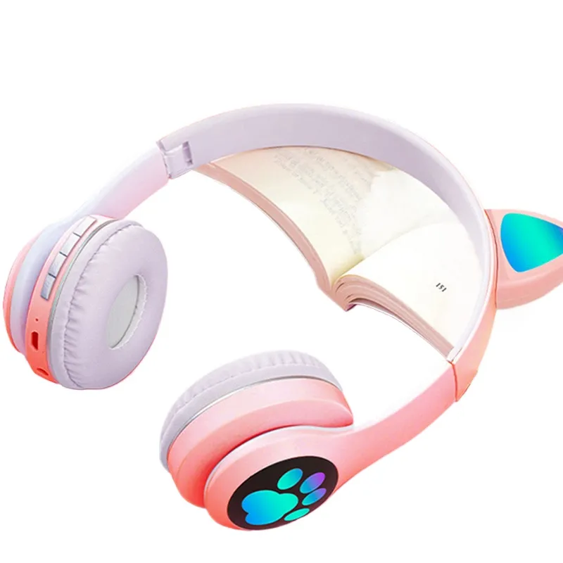 Cat Ear Bluetooth Headset Led - Беспроводные наушники с кошачьими ушками, Bluetooth