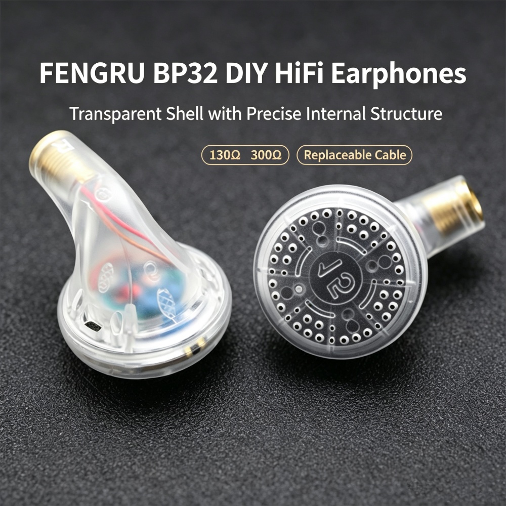 Planar Magnetic Iem Earphones - Наушники FENGRU BP32 DIY с драйвером