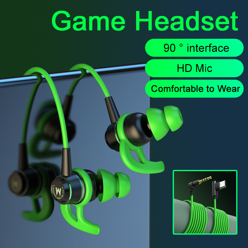Type C Wired Earphones With Mic - Игровые наушники HiFi с разъемом Type