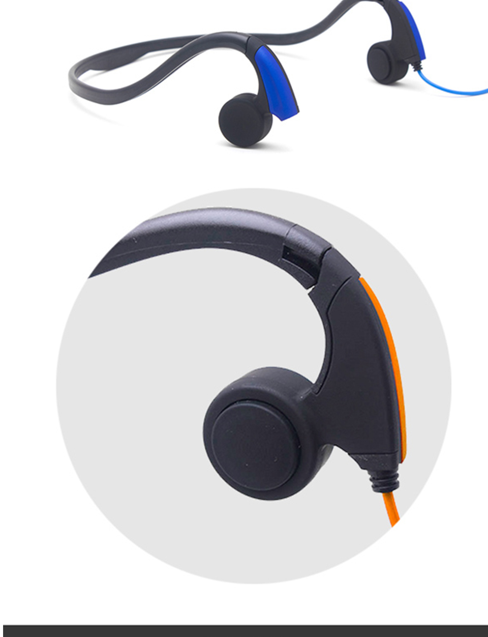 Open Ear Air Conduction Headphones - Подвесные спортивные наушники, стереонаушники для телефона,