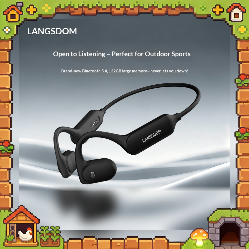 Bone Conduction Running Headphones - LANGSDOM AirWave – беспроводные Bluetooth-наушники с