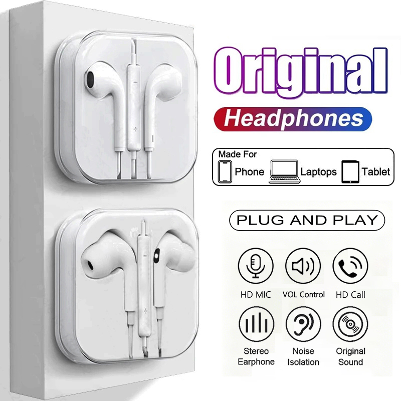 Type C Wired Earphones With Mic - Оригинальные проводные наушники-вкладыши для смартфонов Xiaomi,
