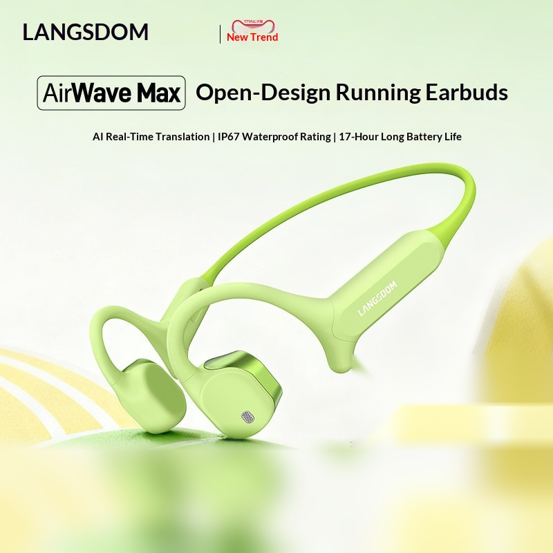 LANGSDOM AirWave Max – беспров – обзор и цена Bone Conduction Running Headphones