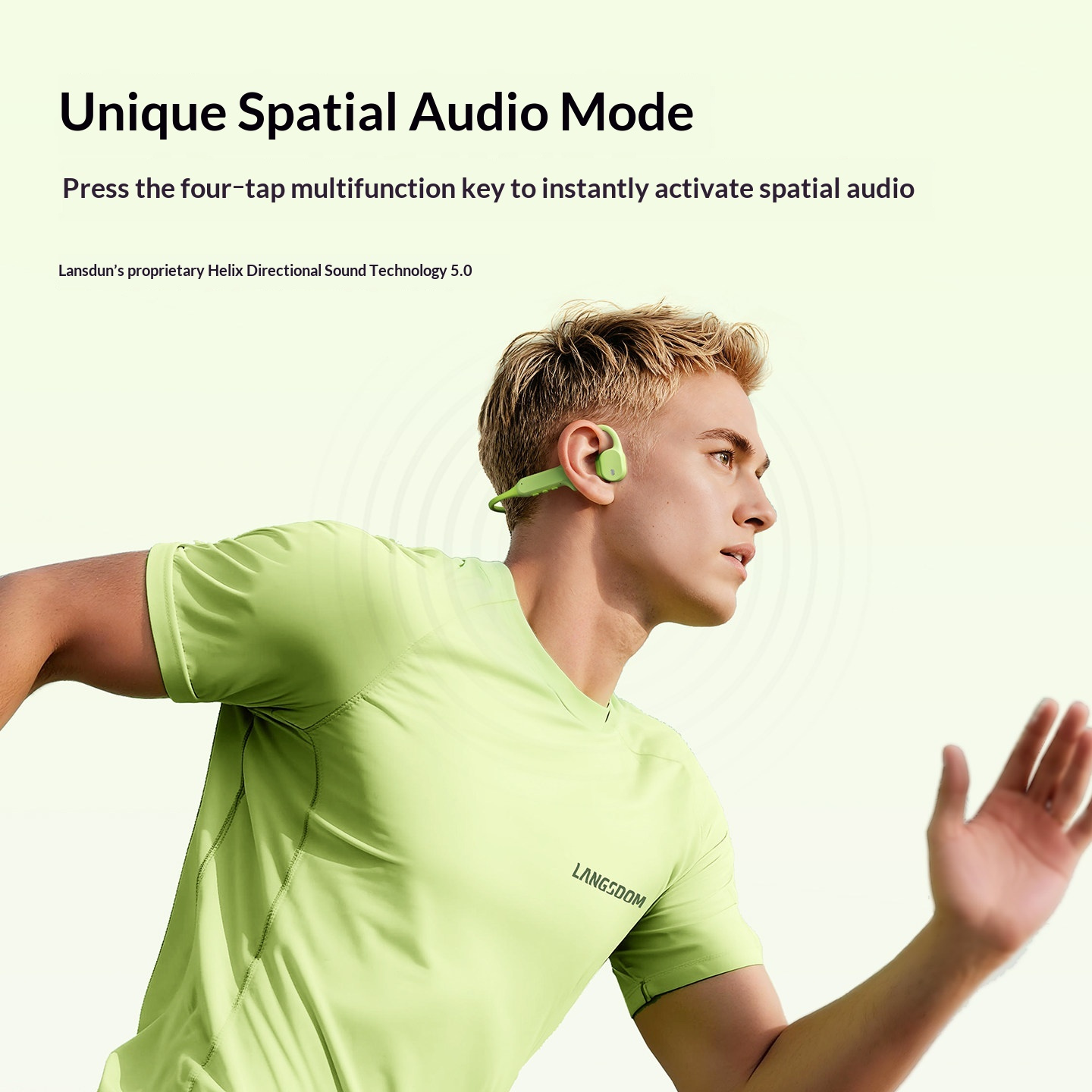 LANGSDOM AirWave Max – беспров – обзор и цена Bone Conduction Running Headphones