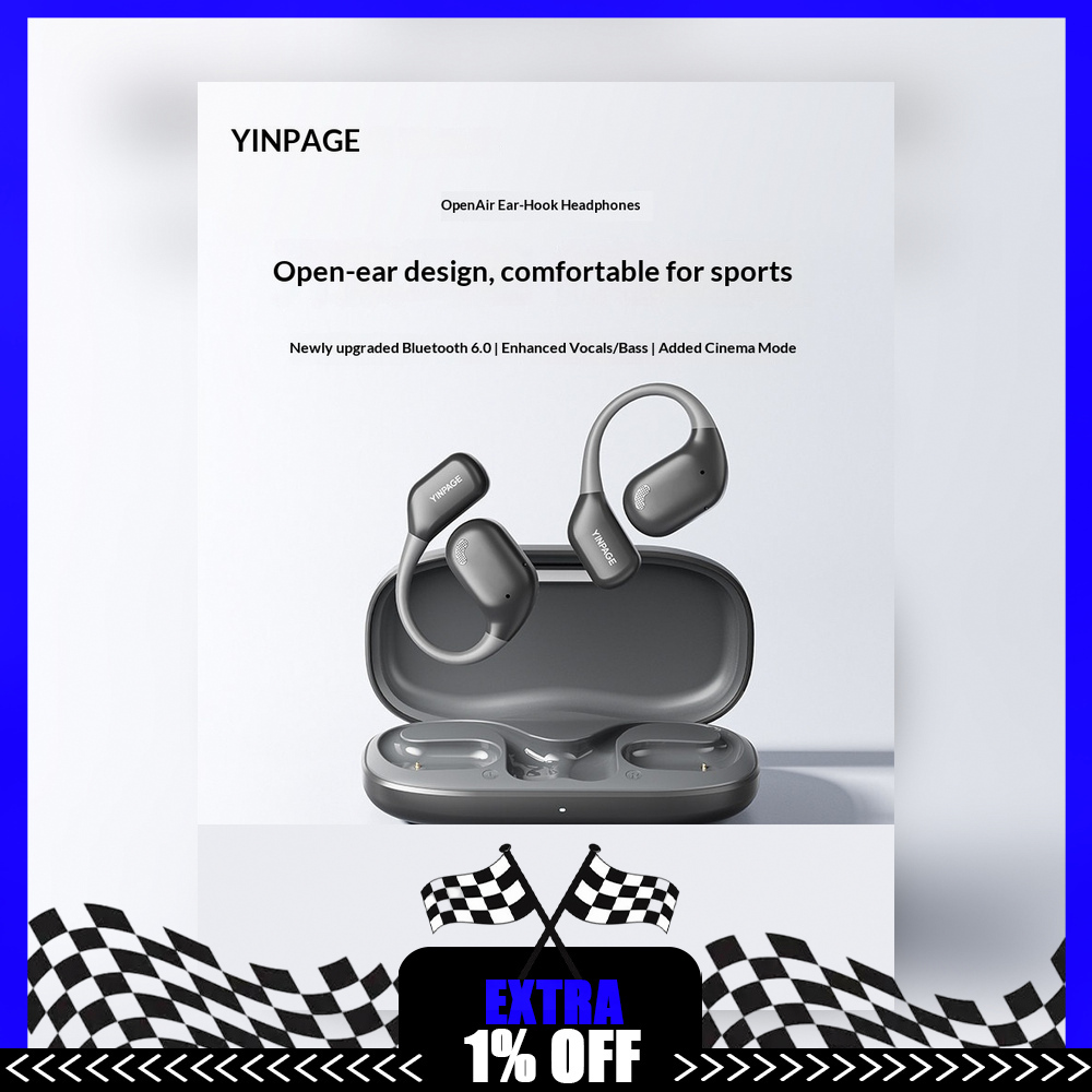 YINPAGE OPENAIR – беспроводные – обзор и цена Bone Conduction Running Headphones