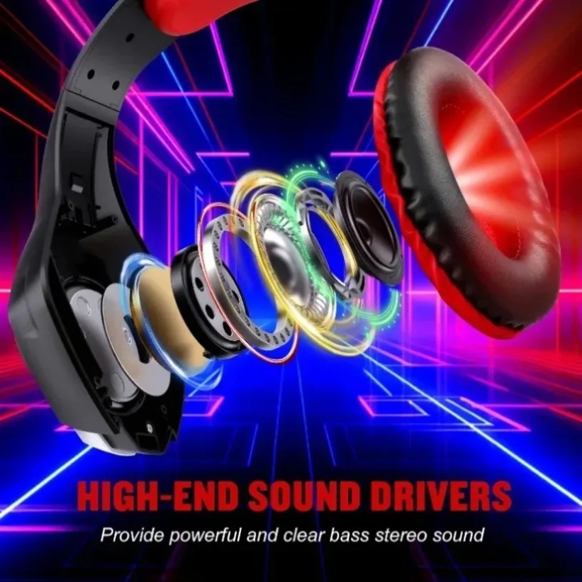 Игровые наушники LED с микрофо – обзор и цена Gaming Headset With Mic Rgb