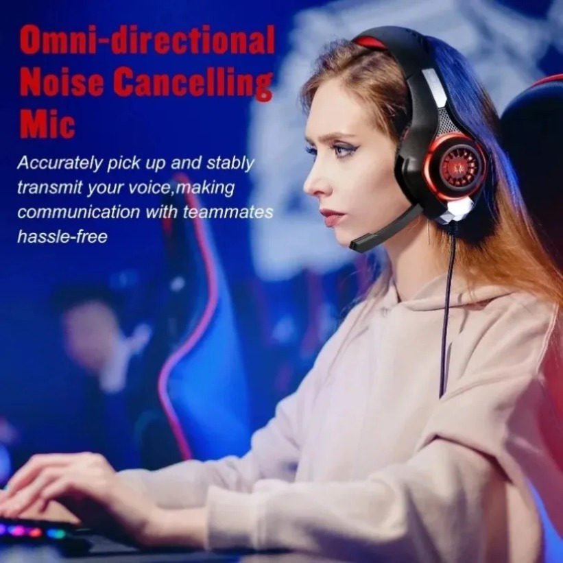 Игровые наушники LED с микрофо – обзор и цена Gaming Headset With Mic Rgb