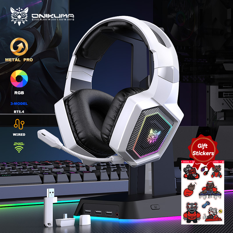 ONIKUMA 2,4 ГГц Беспроводная и – обзор и цена Gaming Headset With Mic Rgb