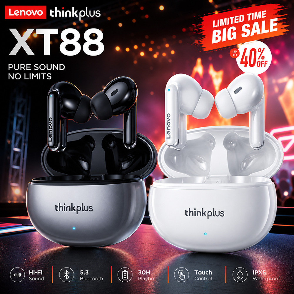Беспроводные наушники Lenovo X – обзор и цена Tws Earbuds Bluetooth 5.3