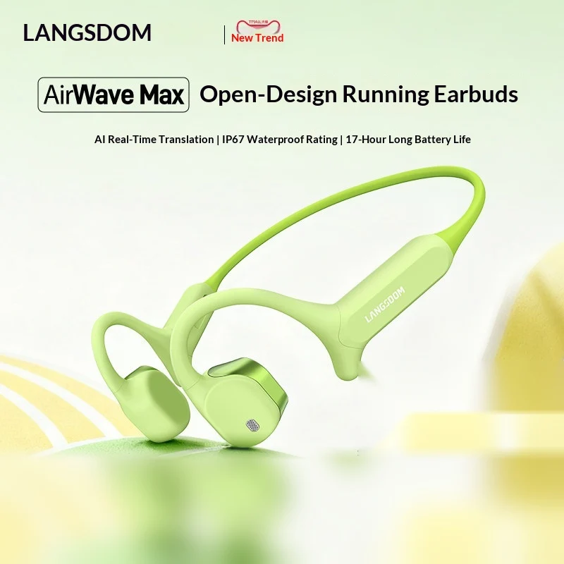 LANGSDOM AirWave Max – беспров – обзор и цена Bone Conduction Running Headphones