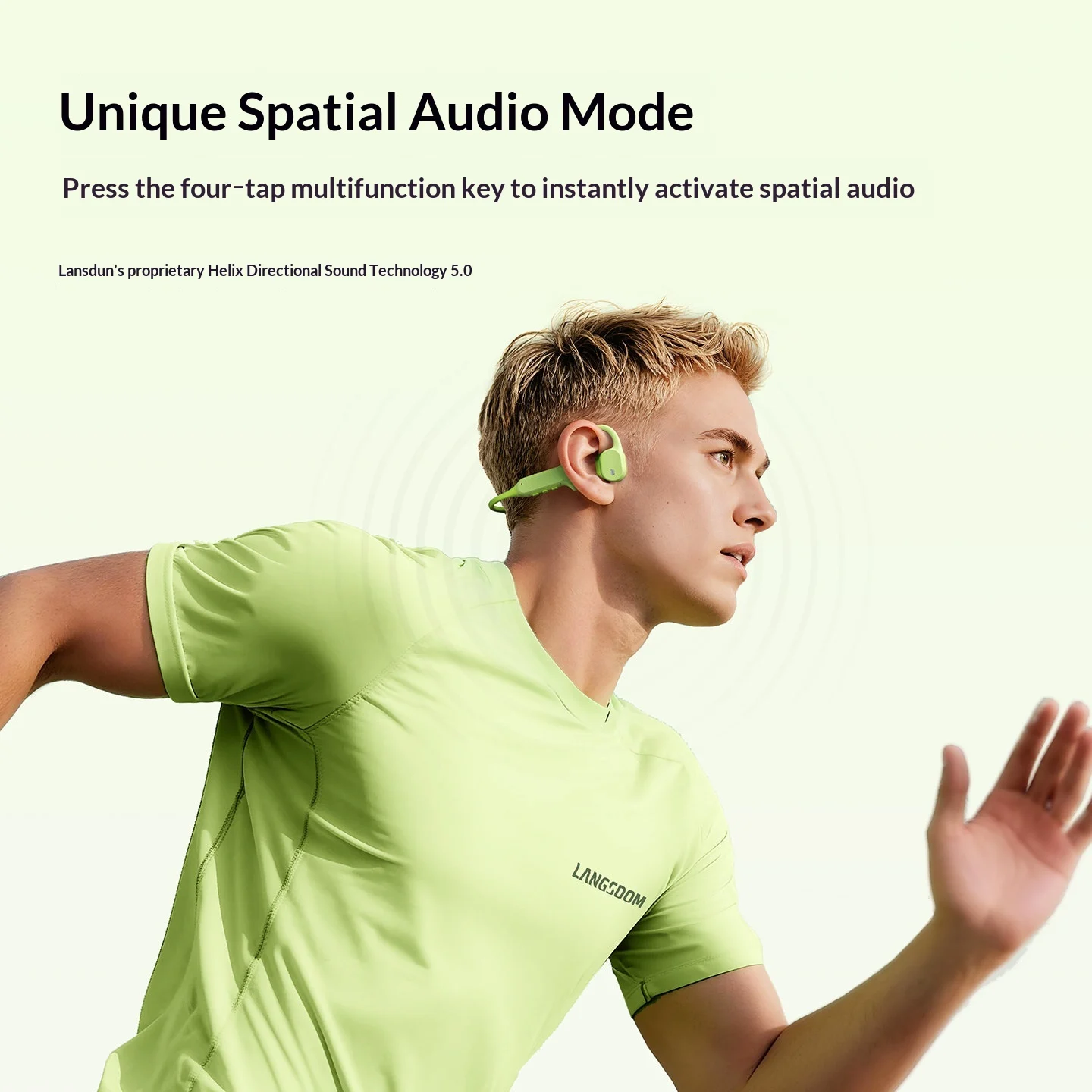LANGSDOM AirWave Max – беспров – обзор и цена Bone Conduction Running Headphones