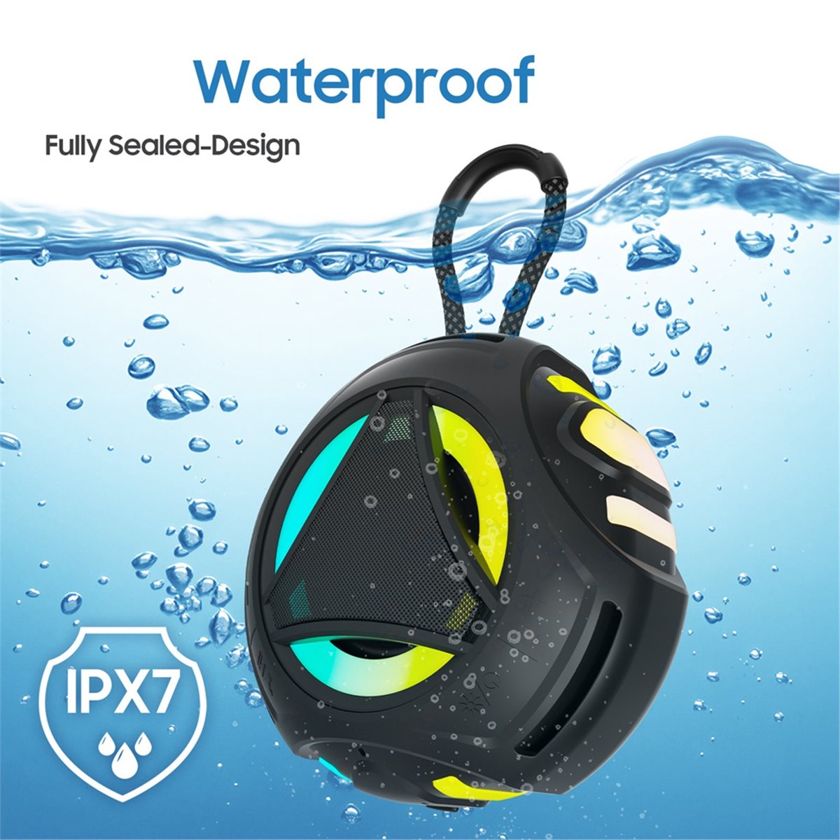 Миниатюрная Bluetooth-колонка  – обзор и цена Portable Bluetooth Speaker Waterproof Ipx7